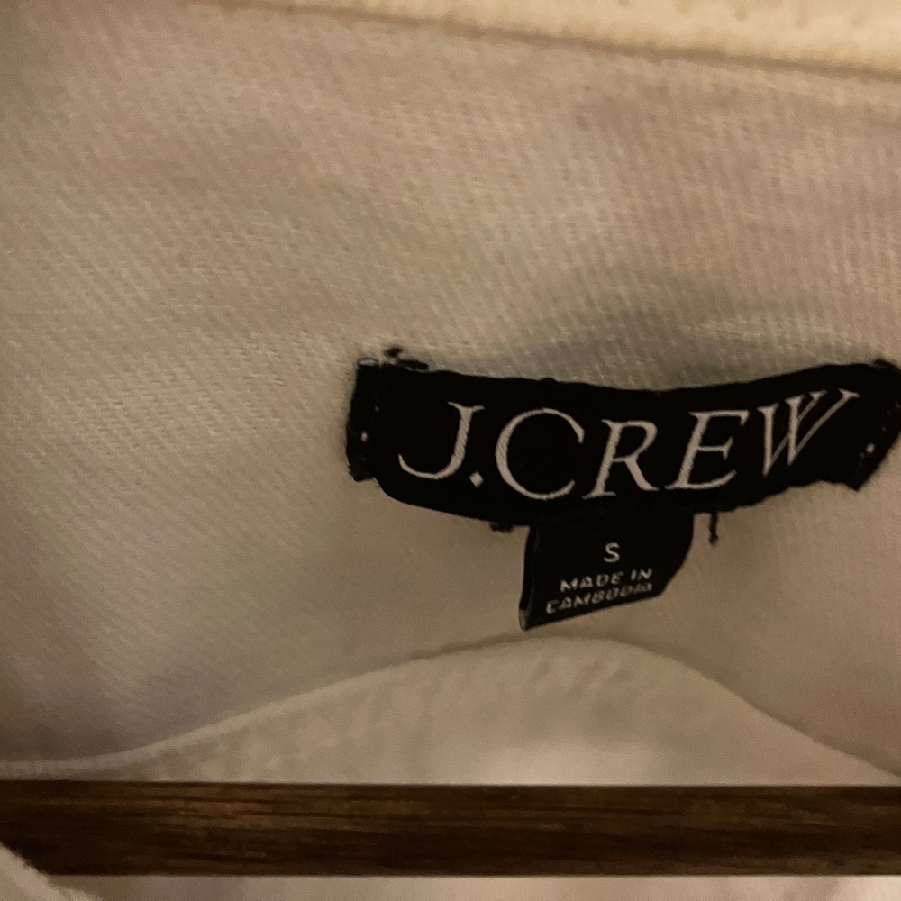 White J.Crew Denim Jacket